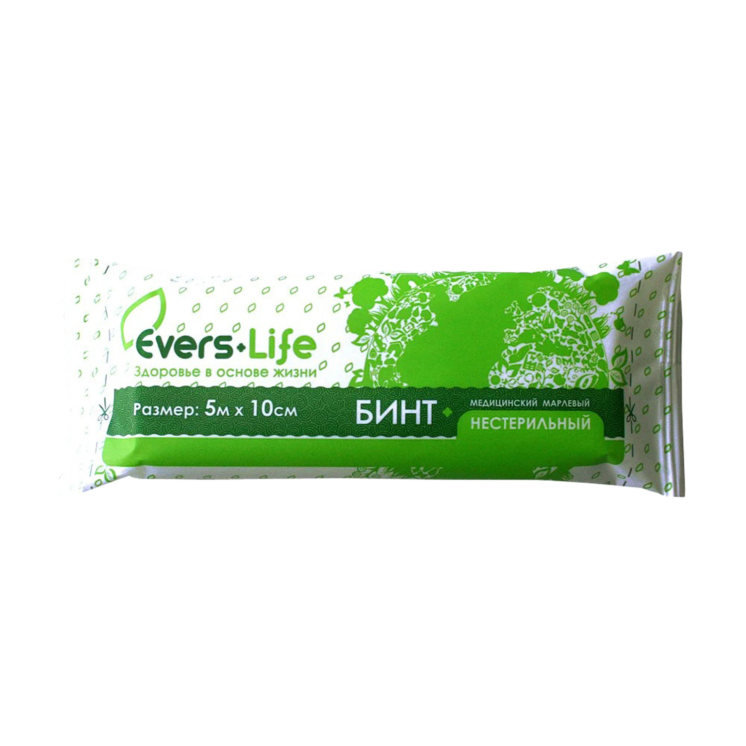 Бинт марлевый медицинский нестерильный Evers Life 10*16см - 1